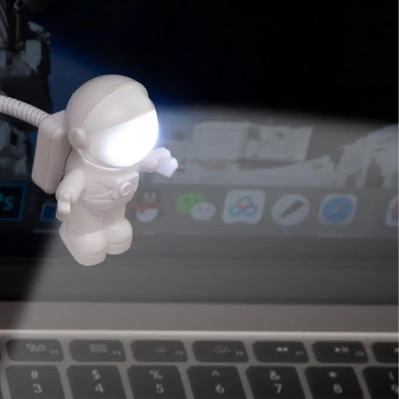 

Funny Astronaut USB Gadget Spaceman USB LED Light Adjustable Night Light Gadgets For Computer PC Lamp