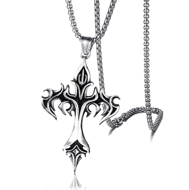 Fashion Vintage Flame Cross Pendant Necklace For Women Men Long Chain Punk Goth Trendy Accessories Choker Gothic Jewelry
Fashion Vintage Flame Cross Pendant Necklace For Women Men Long Chain Punk Goth Trendy Accessories Choker Gothic Jewelry