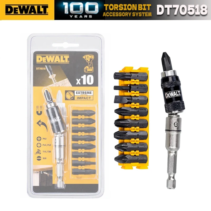 DEWALT DT70518 10 шт. поворотные держатели вставок
DEWALT DT70518 10 шт. поворотные держатели вставок