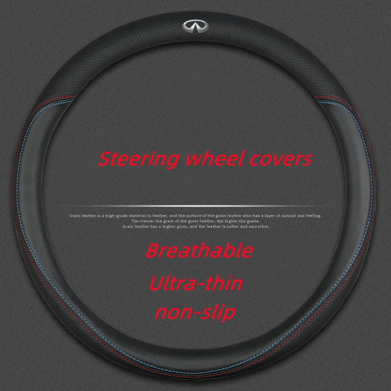 Car Steering Wheel Cover Breathable Anti Slip Steering Covers For Infiniti QX50 QX70 QX80 EX FX35 37 G37 AutoInteriorAccessories
Car Steering Wheel Cover Breathable Anti Slip Steering Covers For Infiniti QX50 QX70 QX80 EX FX35 37 G37 AutoInteriorAccessories