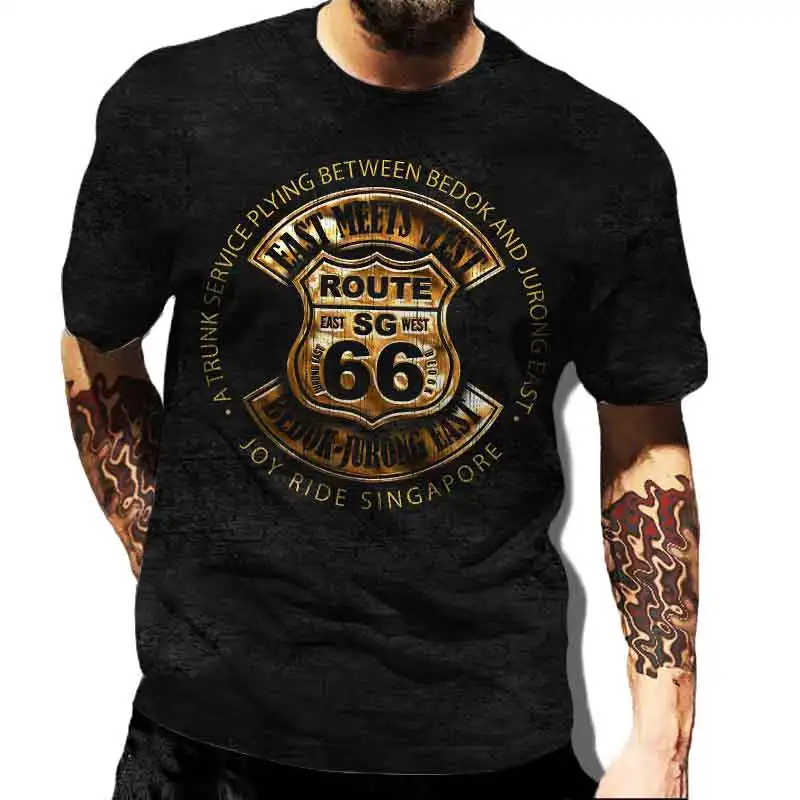 66 Highway Men T-Shirt Classic Men's Oversized T Shirt 66 ROUTE Street Fashion BIKING 3D Printed Fashion Short Sleeve Male Tees
66 Highway Men T-Shirt Classic Men's Oversized T Shirt 66 ROUTE Street Fashion BIKING 3D Printed Fashion Short Sleeve Male Tees