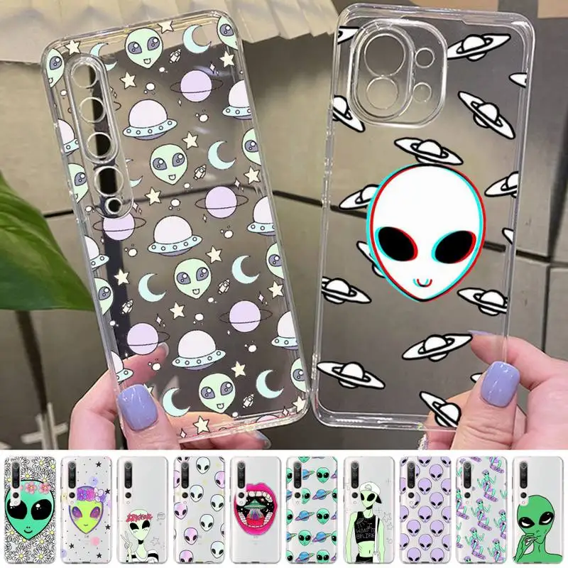 Aesthetics Cute Cartoon alien space Phone Case for Samsung S20 S10 lite S21 plus for Redmi Note8 9pro for Huawei P20 Clear Case
Aesthetics Cute Cartoon alien space Phone Case for Samsung S20 S10 lite S21 plus for Redmi Note8 9pro for Huawei P20 Clear Case