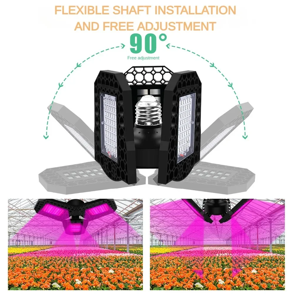 144LEDs Growing Lamps LED Red Blue Spectrum 3 Leaf Folding Plant Fill Light Greenhouse Seedling Plant Fill Light
144LEDs Growing Lamps LED Red Blue Spectrum 3 Leaf Folding Plant Fill Light Greenhouse Seedling Plant Fill Light