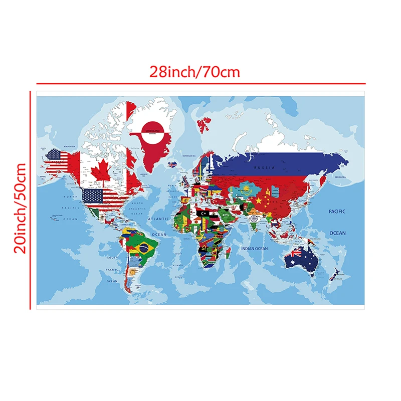 70*50cm The World Political Map Wall Unframed Canvas Painting Art Poster Decorative Print School Supplies Office Home Decoration
70*50cm The World Political Map Wall Unframed Canvas Painting Art Poster Decorative Print School Supplies Office Home Decoration