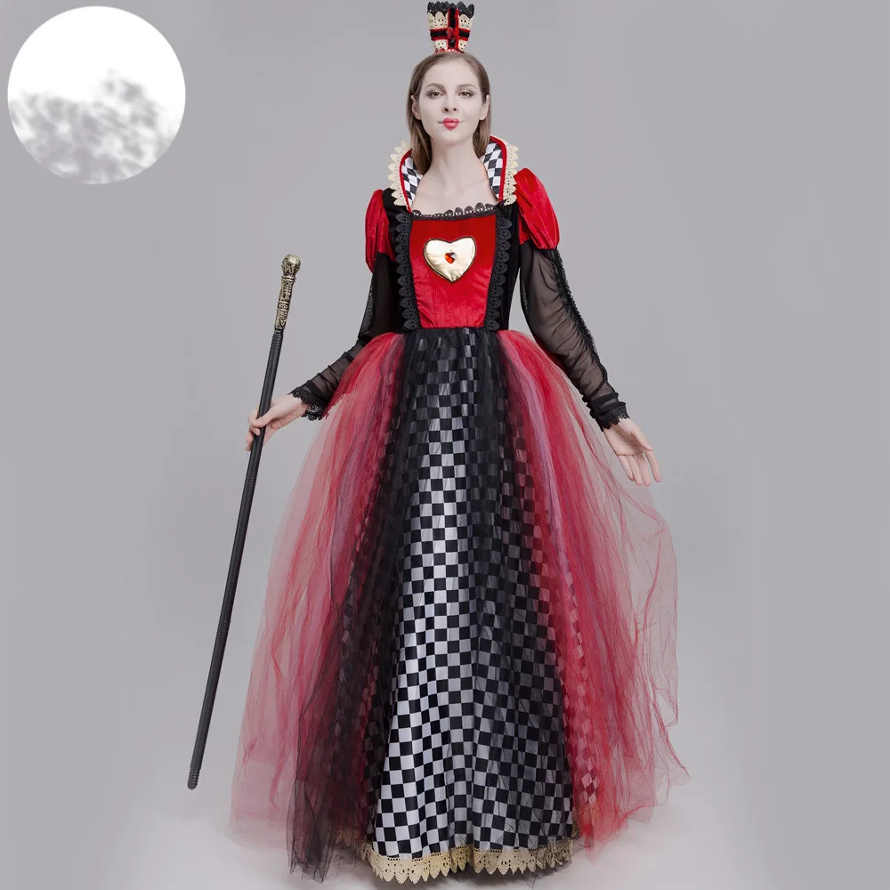 Red Queen of Heart Cosplay Costume Halloween Performance Fancy Party Dress Queen Women Cosplay
Red Queen of Heart Cosplay Costume Halloween Performance Fancy Party Dress Queen Women Cosplay