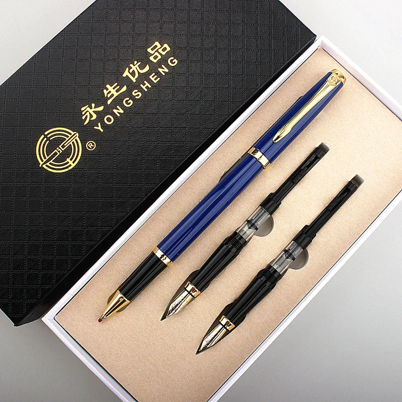 High Quality Yongsheng Metal 9101 Fountain Pen Fine 0.5mm/ Roller Ball Pen Nib Stationery School Supplies Ink Pens Gift Set
High Quality Yongsheng Metal 9101 Fountain Pen Fine 0.5mm/ Roller Ball Pen Nib Stationery School Supplies Ink Pens Gift Set