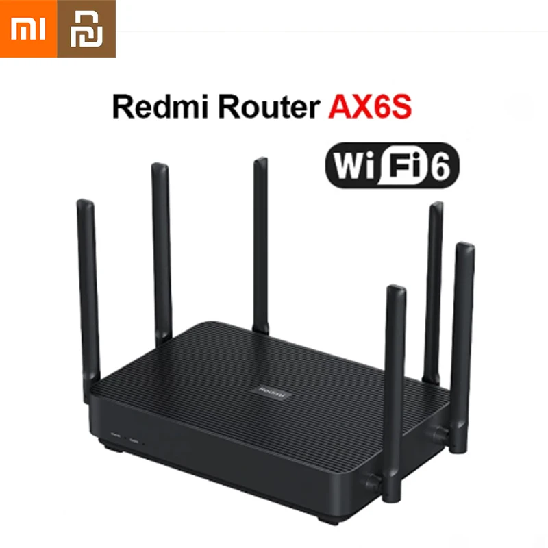 XIAOMI Redmi Router AX6S WiFi-6 Router 3200Mbps 2.4G/5G Dual Frequency High Gain Mesh Route MIMO-OFDMA MT7622B Dual-Core 1.35GHz 
XIAOMI Redmi Router AX6S WiFi-6 Router 3200Mbps 2.4G/5G Dual Frequency High Gain Mesh Route MIMO-OFDMA MT7622B Dual-Core 1.35GHz