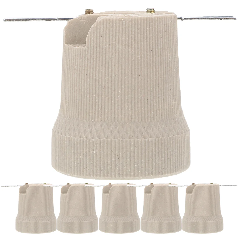 6 Pcs E27 Ceramic Lamp Holder Screw Bulb Light Socket Wall Base Pendant Kit Threaded Suite Replacement Parts
6 Pcs E27 Ceramic Lamp Holder Screw Bulb Light Socket Wall Base Pendant Kit Threaded Suite Replacement Parts
