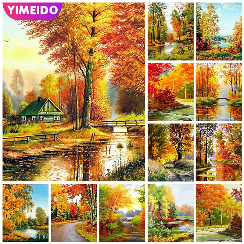 YIMEIDO AB Diamond Embroidery Landscape Tree Autumn Cross Stitch Diamond Painting Scenery Patterns Rhinestones Mosaic Home Decor
YIMEIDO AB Diamond Embroidery Landscape Tree Autumn Cross Stitch Diamond Painting Scenery Patterns Rhinestones Mosaic Home Decor