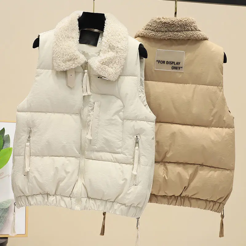 Winter Thicken Women Cotton Vest Korean Loose Warm Waistcoat for Women 2023 New Winter Sleeveless Jacket Female Veste Femme E460
Winter Thicken Women Cotton Vest Korean Loose Warm Waistcoat for Women 2023 New Winter Sleeveless Jacket Female Veste Femme E460