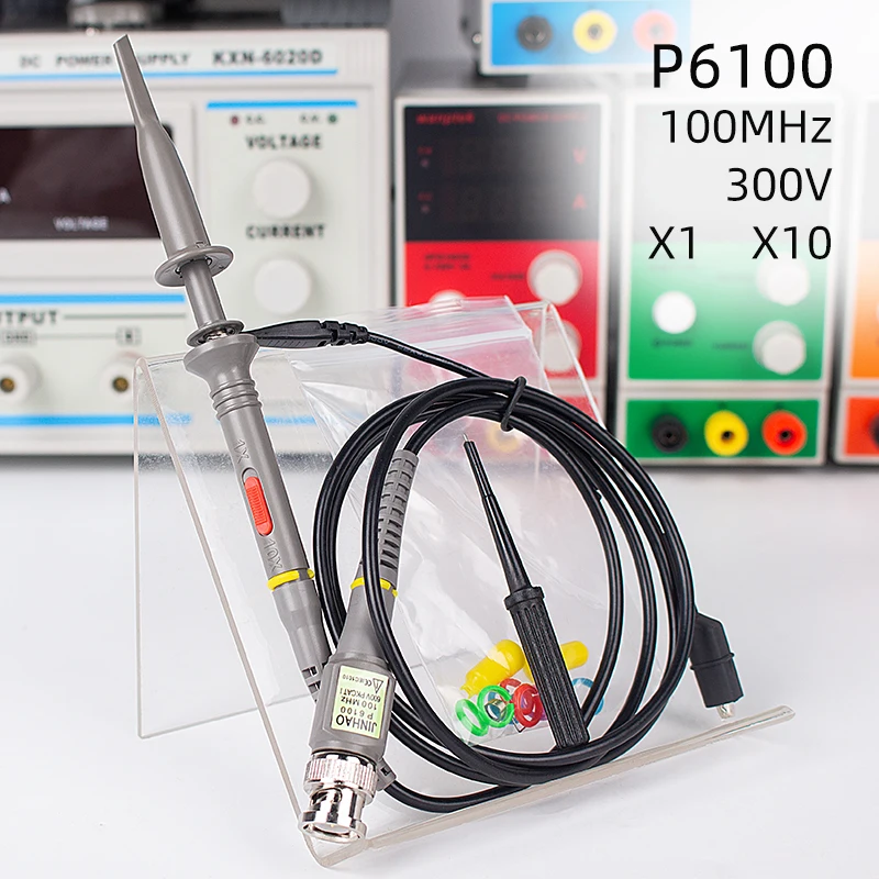 Выдерживает Высокое напряжение осциллографа, 1 шт., Φ P6100 с комплектом аксессуаров 100 МГц 300 В X100 X1
Выдерживает Высокое напряжение осциллографа, 1 шт., Φ P6100 с комплектом аксессуаров 100 МГц 300 В X100 X1