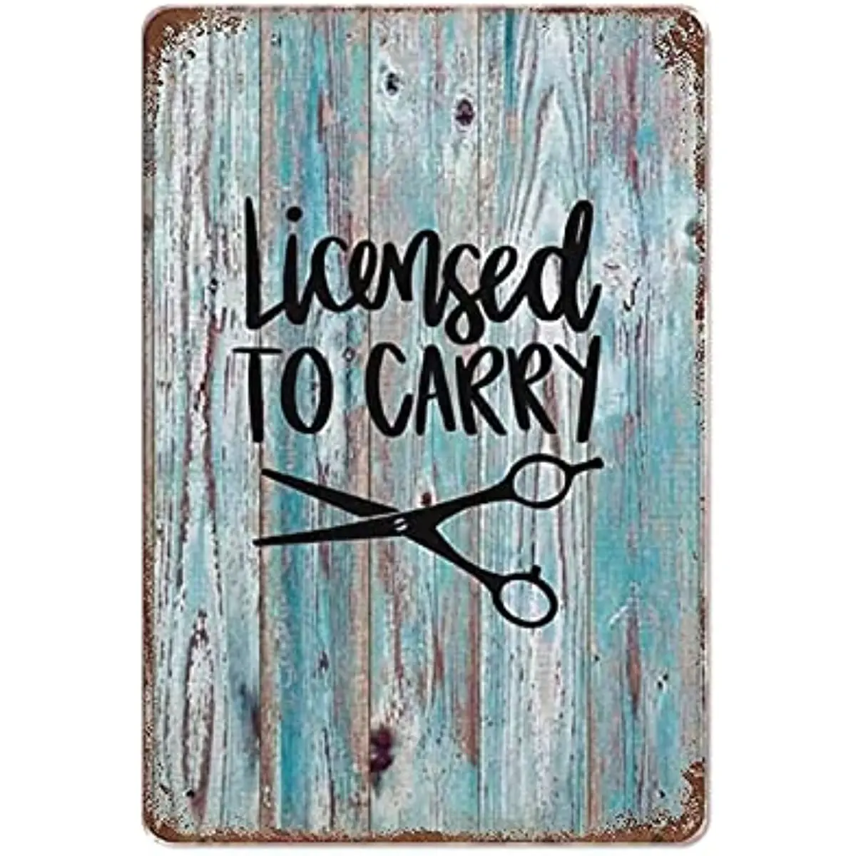 New Metal Tin Sign Vintage Licensed Carry Hairstylist Hairdresser Hair Hair Tools Scissors Barbershop Hairdresser'S for Home
New Metal Tin Sign Vintage Licensed Carry Hairstylist Hairdresser Hair Hair Tools Scissors Barbershop Hairdresser'S for Home