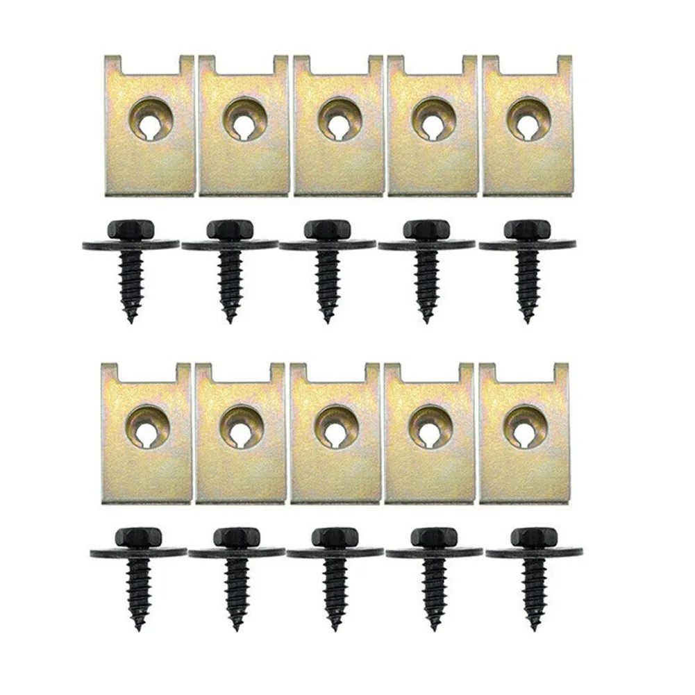 Fastener Screw Car Undertray Splash Guard Durable Exterior Fixing Metal Parts Replacement Screw Clips Set Silver
Fastener Screw Car Undertray Splash Guard Durable Exterior Fixing Metal Parts Replacement Screw Clips Set Silver