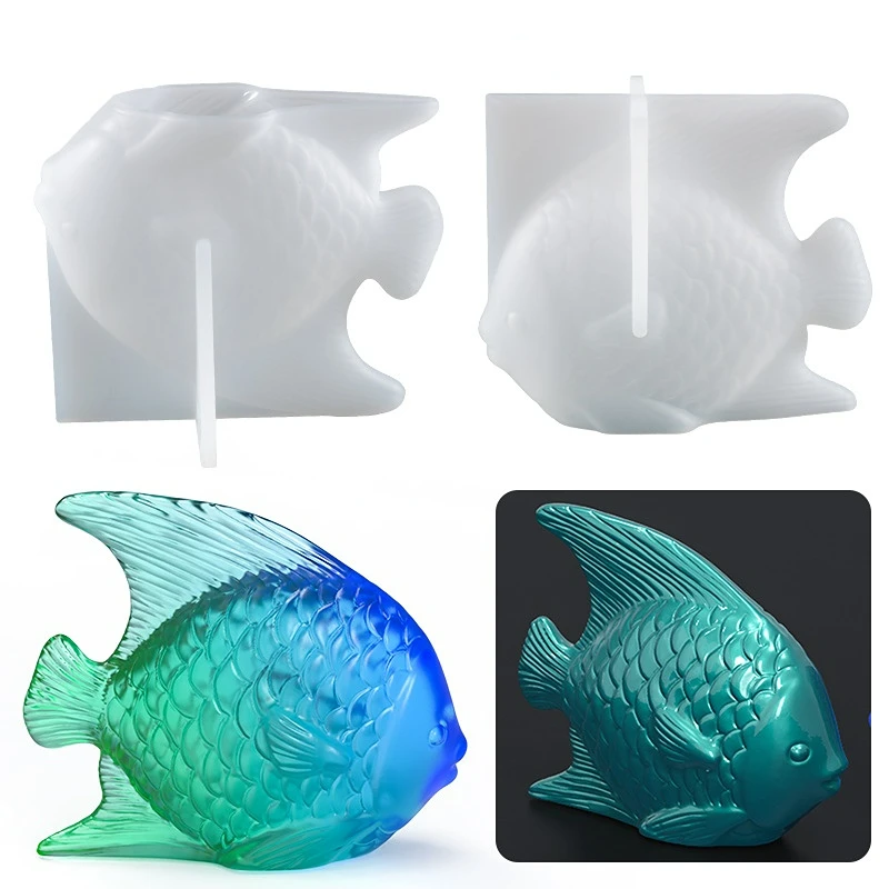 DIY Crystal Epoxy Resin Mold Abrasives Stereo Flat Goldfish Table Jewelry Silicone Mold
DIY Crystal Epoxy Resin Mold Abrasives Stereo Flat Goldfish Table Jewelry Silicone Mold