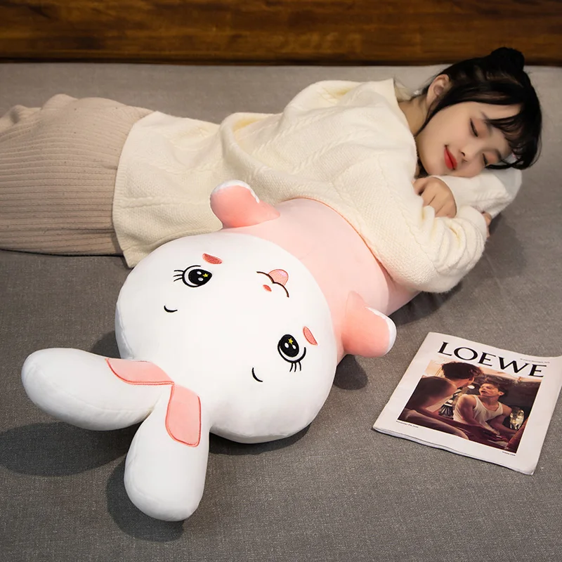 80-120cm Long Giant Rabbit Plush Toy Cylidrical Animal Bolster Pillow Bunny Stuffed Plushie Children Sleeping Friends Gift
80-120cm Long Giant Rabbit Plush Toy Cylidrical Animal Bolster Pillow Bunny Stuffed Plushie Children Sleeping Friends Gift