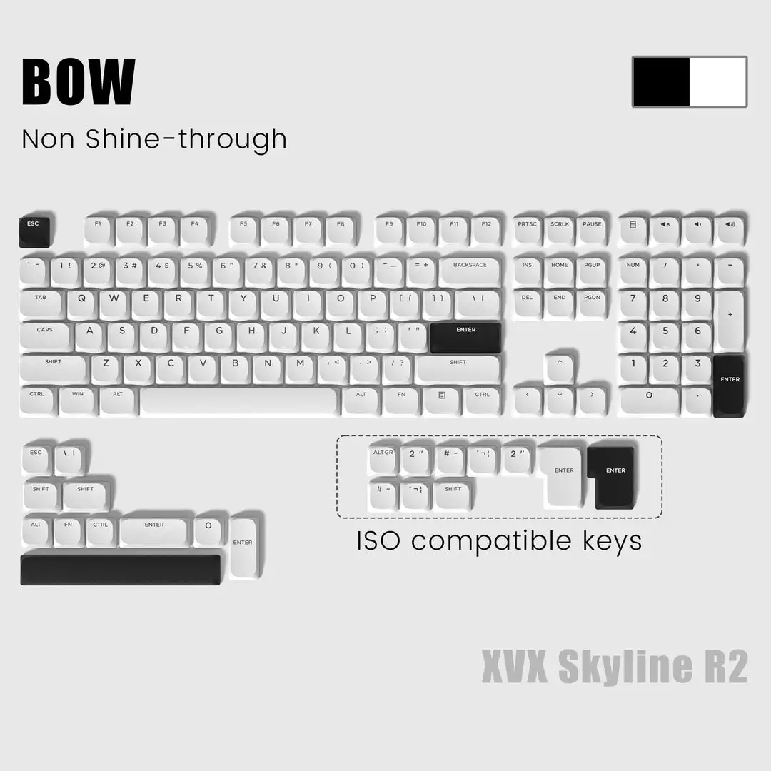 129 Key Low Profile BOW Slim Keycap Double Shot PBT Keycaps for Gateron Cherry MX Switch 60% 65% 75% Gamer Mechanical Keyboard 
129 Key Low Profile BOW Slim Keycap Double Shot PBT Keycaps for Gateron Cherry MX Switch 60% 65% 75% Gamer Mechanical Keyboard