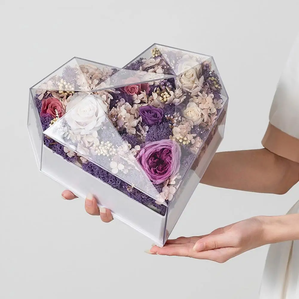 Rose Gift Case High Quality Rose Flower Wrapping Box Romantic Transparent Present Box
Rose Gift Case High Quality Rose Flower Wrapping Box Romantic Transparent Present Box