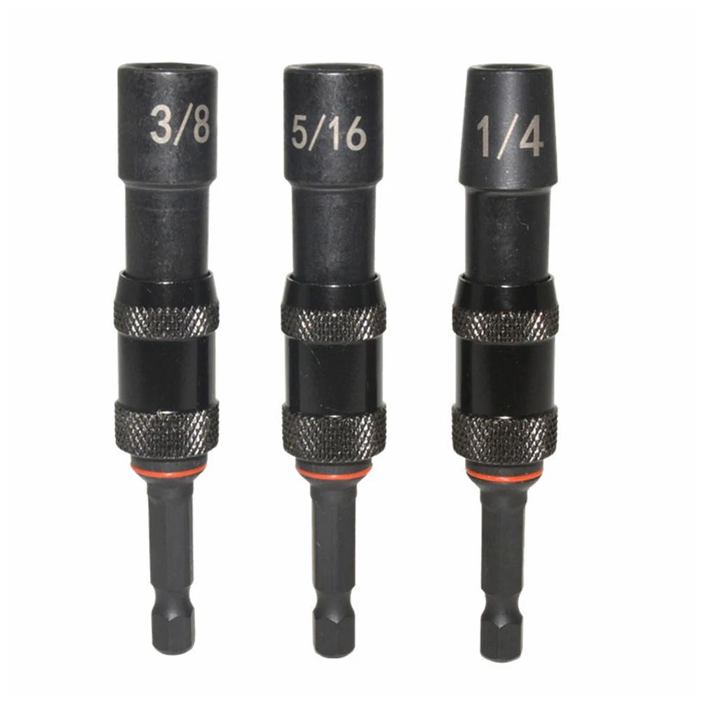 3pcs Magnetic Socket 1/4 Hex Screw Drill Tip Quick Change Screwdriver Pivot 1/4" 5/16" 3/8" Magnetic Sleeve Socket Screwdriver
3pcs Magnetic Socket 1/4 Hex Screw Drill Tip Quick Change Screwdriver Pivot 1/4" 5/16" 3/8" Magnetic Sleeve Socket Screwdriver
