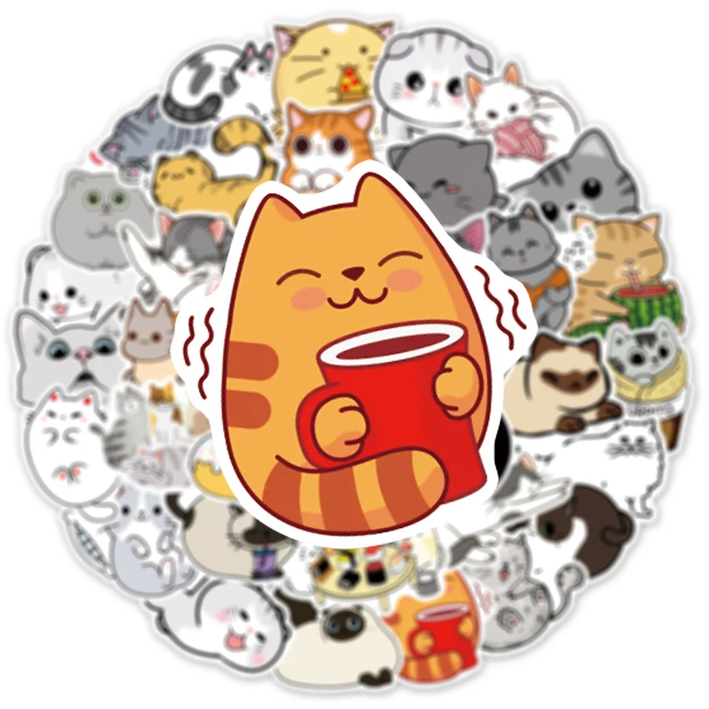 10/30/50PCS Cartoon Cute Cat Life Department Welfare Graffiti Sticker Luggage Bicycle Skateboard Guitar Laptop Sticker Wholesale
10/30/50PCS Cartoon Cute Cat Life Department Welfare Graffiti Sticker Luggage Bicycle Skateboard Guitar Laptop Sticker Wholesale