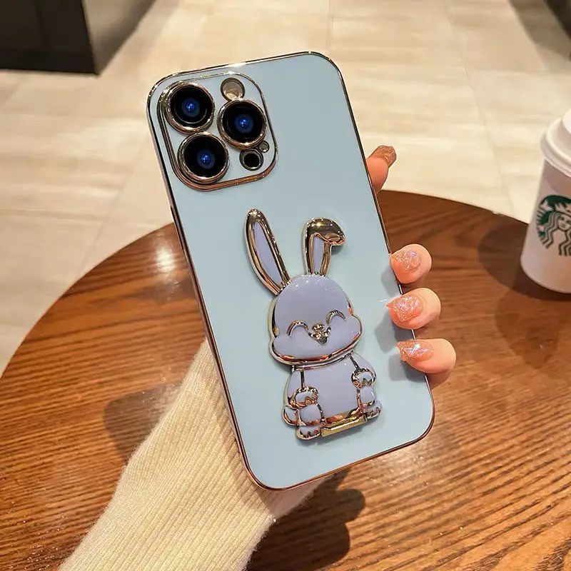 6D Luxury Plating Bunny Rabbit Folding Stand Case For iPhone 14 13 12 11 Pro Max 7 8 Plus XS XR XSMAX Cute Kickstand Back Cover
6D Luxury Plating Bunny Rabbit Folding Stand Case For iPhone 14 13 12 11 Pro Max 7 8 Plus XS XR XSMAX Cute Kickstand Back Cover