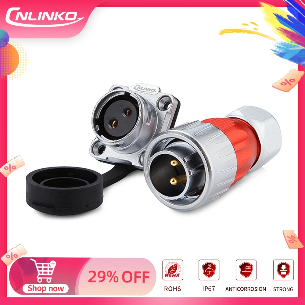CNLINKO Soldering/Crimp 2 3 4 5 7 9 12 Pin Electrical Waterproof Industrial Male Plug Female Socket Cylindrical Power Connectors
CNLINKO Soldering/Crimp 2 3 4 5 7 9 12 Pin Electrical Waterproof Industrial Male Plug Female Socket Cylindrical Power Connectors