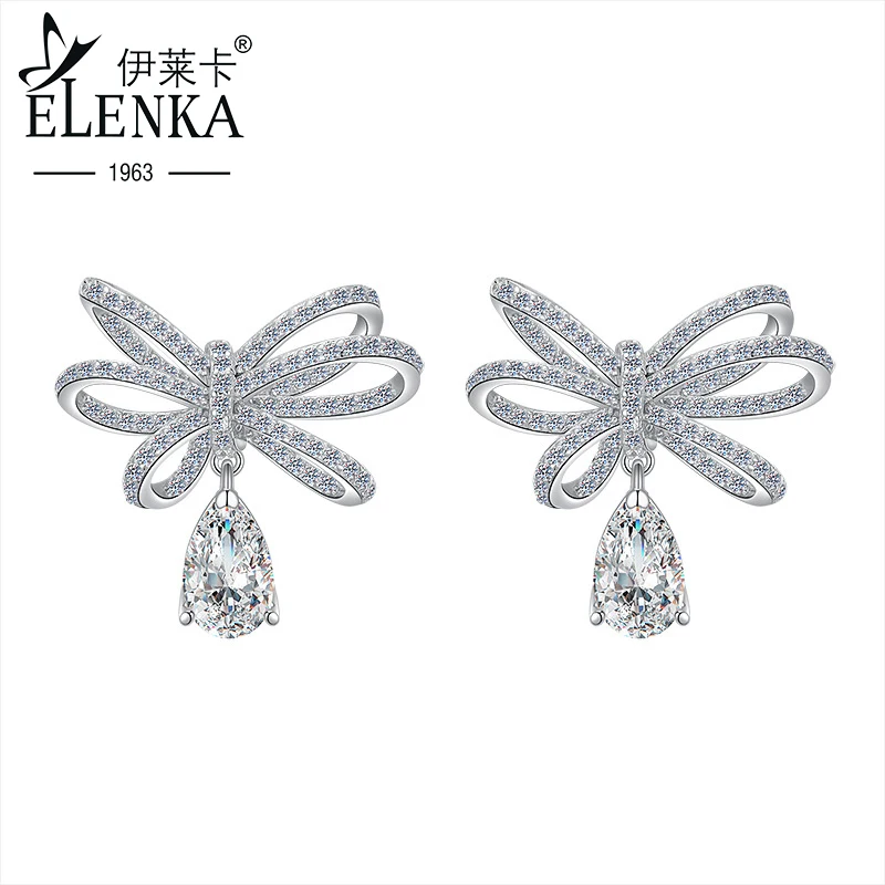 Original Design S925 Sterling Silver Long Tassel Bowknot 5*8mm Zircon Stud Earrings Fine Jewelry Luxury Eardrop Gifts for Girls
Original Design S925 Sterling Silver Long Tassel Bowknot 5*8mm Zircon Stud Earrings Fine Jewelry Luxury Eardrop Gifts for Girls