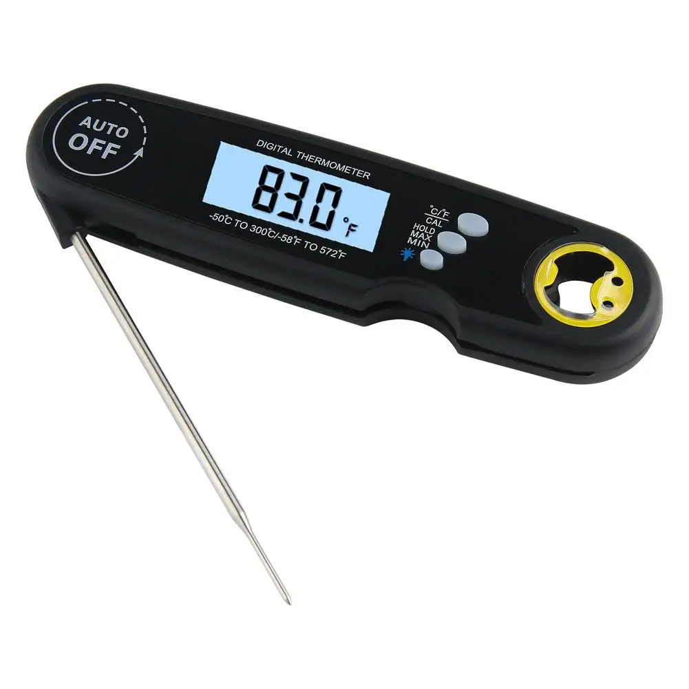 Folding Waterproof Meat Thermometer Digital Food Thermometer for Kitchen Outdoor Cooking BBQ Grill
Folding Waterproof Meat Thermometer Digital Food Thermometer for Kitchen Outdoor Cooking BBQ Grill