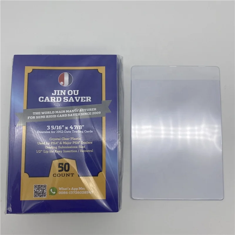 Transparent PVC 35PT Top loader Holders Sport Cards In Stock Semi Rigid Card Saver
Transparent PVC 35PT Top loader Holders Sport Cards In Stock Semi Rigid Card Saver