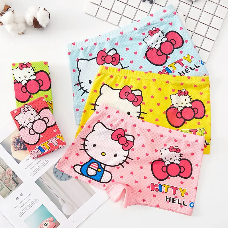 5Pcs Hello Kitty Girl Children's Underwear Cute Pink Cartoon Print Summer Breathable Ice Silk Soft Panties Kids Boxer Briefs
5Pcs Hello Kitty Girl Children's Underwear Cute Pink Cartoon Print Summer Breathable Ice Silk Soft Panties Kids Boxer Briefs