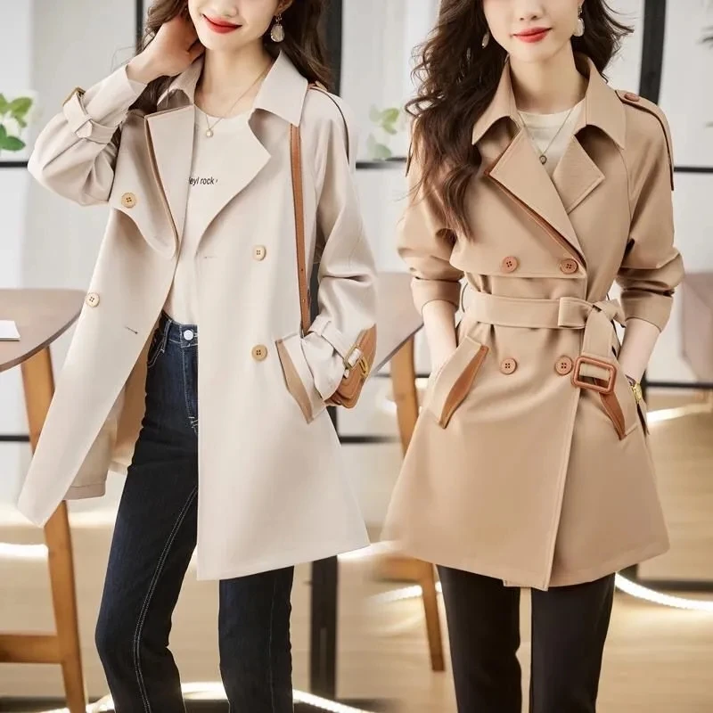 Stylish Windbreaker Women's Clothing Mid length 2023 Spring Autumn New Double breasted Trench Coat Female Overcoats BC312
Stylish Windbreaker Women's Clothing Mid length 2023 Spring Autumn New Double breasted Trench Coat Female Overcoats BC312
