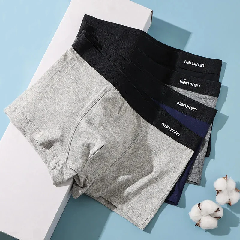 4Pcs/Lot Men's Underwear Cotton Boxers Antibacterial Breathable Cotton Boys Plus Size Boxer Underwear Short Shorts.
4Pcs/Lot Men's Underwear Cotton Boxers Antibacterial Breathable Cotton Boys Plus Size Boxer Underwear Short Shorts.