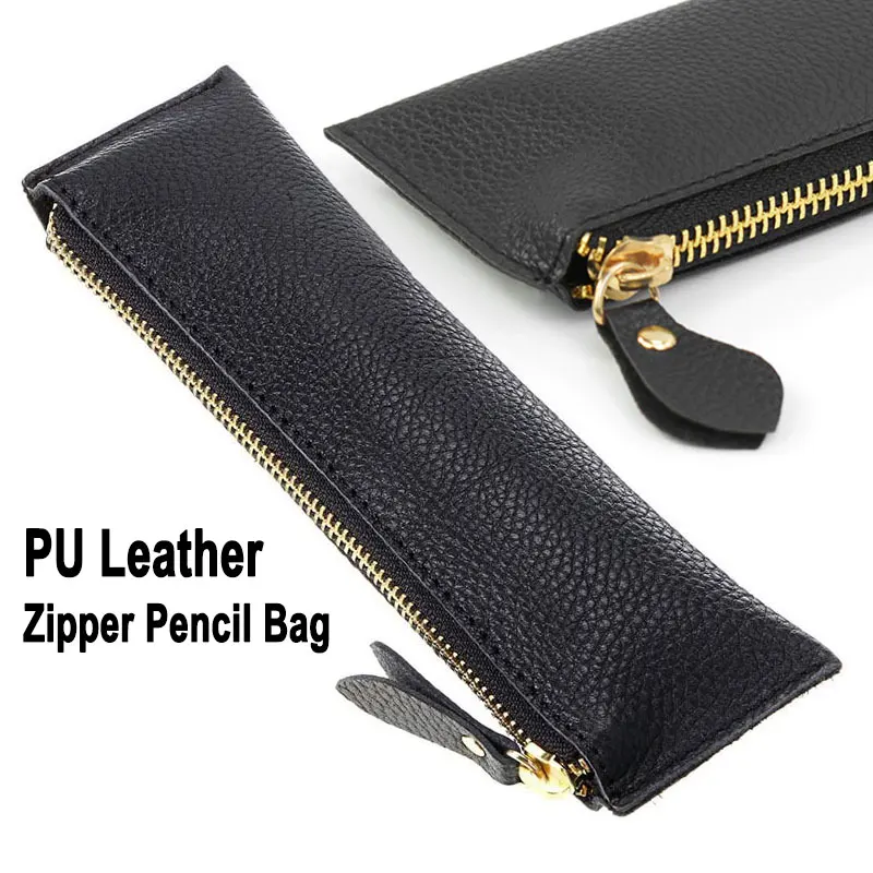 Portable Waterproof PU Leather Zipper Pencil Bag Office School Student Stationery Pen Storage Pouch Cosmetic Organizer Case
Portable Waterproof PU Leather Zipper Pencil Bag Office School Student Stationery Pen Storage Pouch Cosmetic Organizer Case