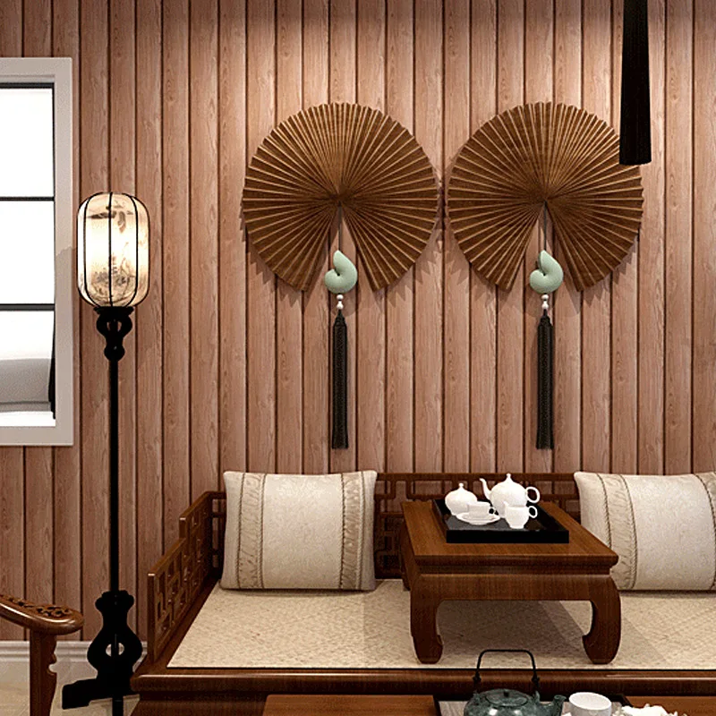 3D wood texture Chinese imitation wood grain wallpaper log color antique wood ceiling ceiling wallpaper
3D wood texture Chinese imitation wood grain wallpaper log color antique wood ceiling ceiling wallpaper