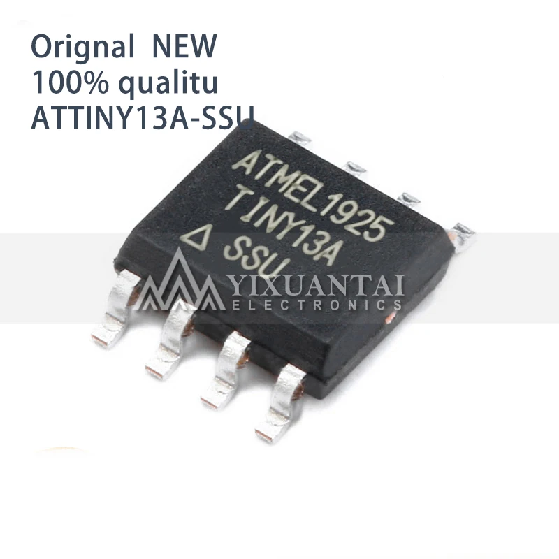 5pcs 100% new SOP8 ATTINY13A-SSU ATTINY13A ATTINY13 ATtiny13A 20MHz 1KB SOIC-8 AVR 
5pcs 100% new SOP8 ATTINY13A-SSU ATTINY13A ATTINY13 ATtiny13A 20MHz 1KB SOIC-8 AVR
