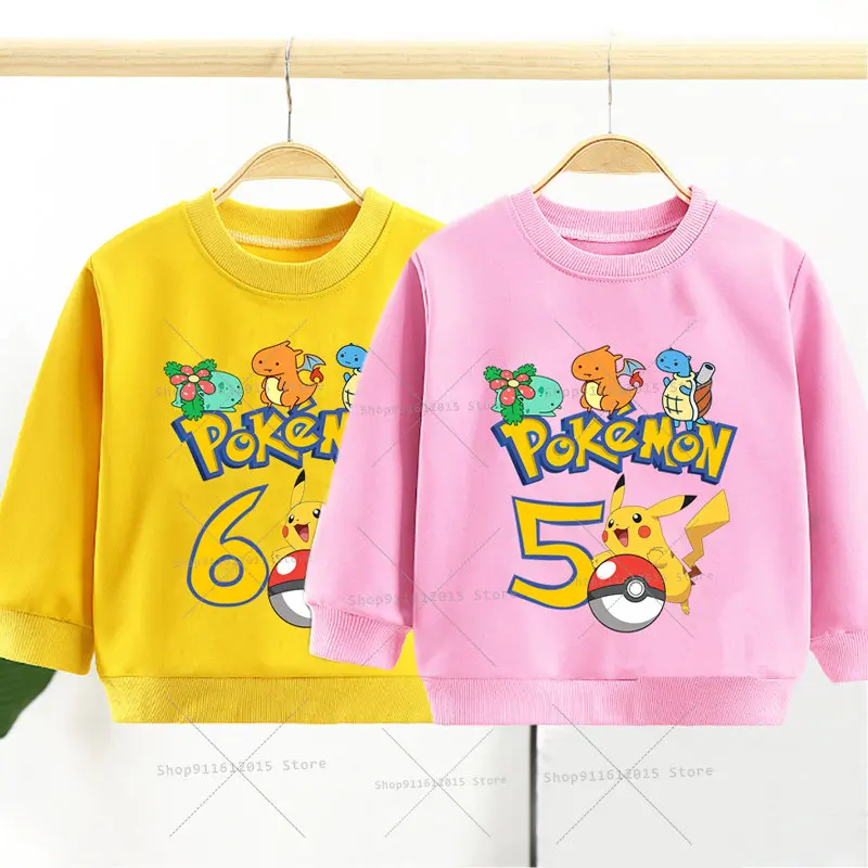 Pikachu Cotton Kid Sweatshirt Pokemon O Neck Pullover Thin Autumn Clothes Boy Girl Cartoon Anime Long Sleeve T Shirt Sportwear
Pikachu Cotton Kid Sweatshirt Pokemon O Neck Pullover Thin Autumn Clothes Boy Girl Cartoon Anime Long Sleeve T Shirt Sportwear