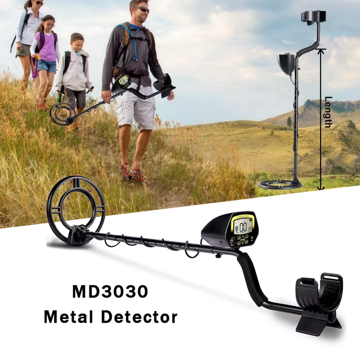 Металлоискатель MD3030, водонепроницаемый металлодетектор с регулируемой чувствительностью
Металлоискатель MD3030, водонепроницаемый металлодетектор с регулируемой чувствительностью