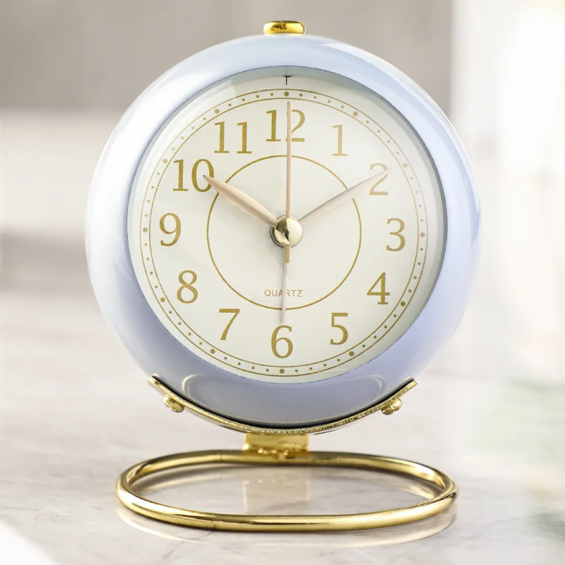 Cross-Border Hot Sale Creative Alarm Clock Ring Base Retro Bedside Clock Mute with Night Light Student Style Alarm Clock
Cross-Border Hot Sale Creative Alarm Clock Ring Base Retro Bedside Clock Mute with Night Light Student Style Alarm Clock