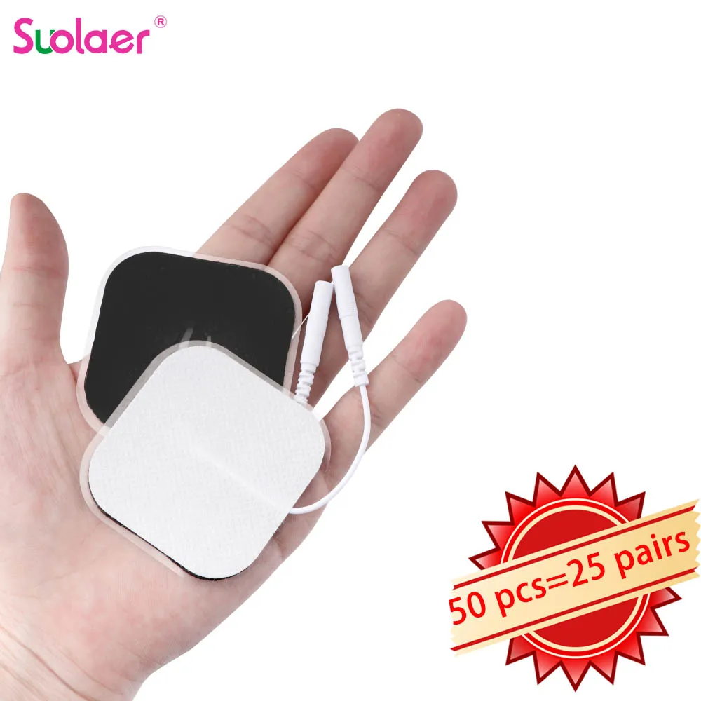 50pcs Reusable Non-woven Self-adhesive Replacement Electrodes Pads for Tens Unit EMS Electric Muscle Stimulator Body Massager
50pcs Reusable Non-woven Self-adhesive Replacement Electrodes Pads for Tens Unit EMS Electric Muscle Stimulator Body Massager