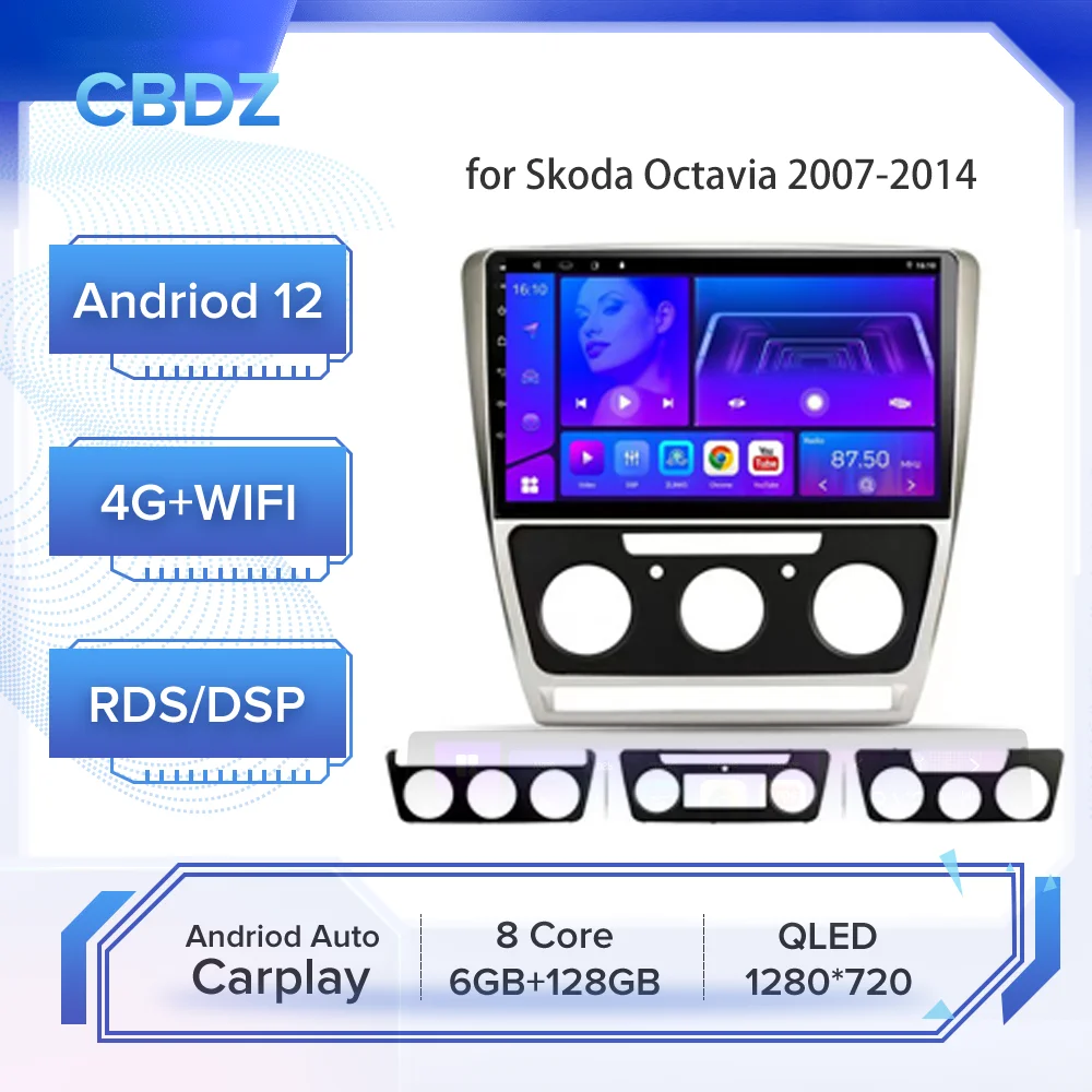 Car Radio for Skoda Octavia 2007-2014 Android Auto 4G WIFI Carplay GPS Navigation No DVD Player
Car Radio for Skoda Octavia 2007-2014 Android Auto 4G WIFI Carplay GPS Navigation No DVD Player
