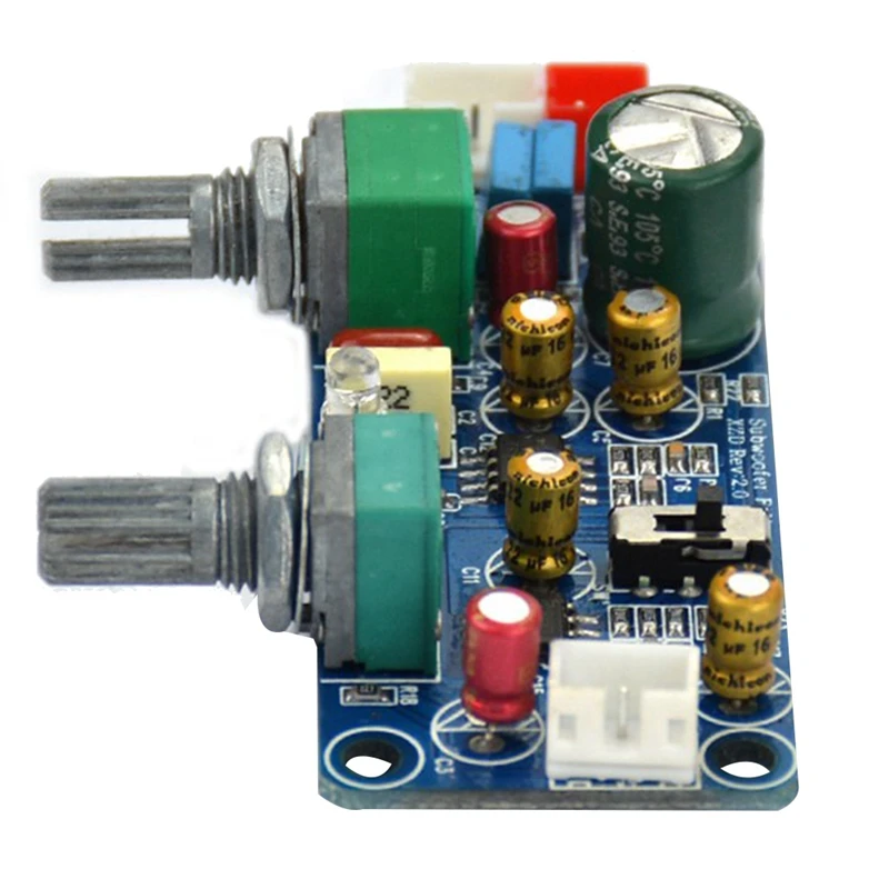 2X Low Pass Filter Bass Subwoofer Preamp Amplifier Board Single Power DC 9-32V Preamplifier With Bass Volume Adjustment
2X Low Pass Filter Bass Subwoofer Preamp Amplifier Board Single Power DC 9-32V Preamplifier With Bass Volume Adjustment