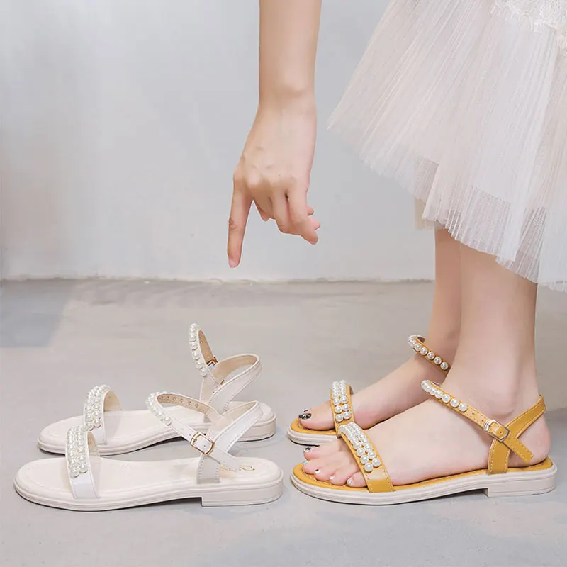 Roman Sandals Flat Summer Shoes Woman Clear Heels Suit Female Beige Med Gladiator Without 2023 Black Comfort New Pearl Medium Fa
Roman Sandals Flat Summer Shoes Woman Clear Heels Suit Female Beige Med Gladiator Without 2023 Black Comfort New Pearl Medium Fa