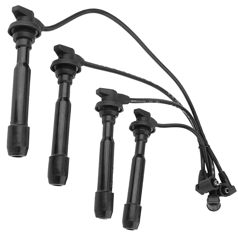 4Pcs Spark Plug Cable Set For Hyundai Elantra Tucson Tiburon Coupe 2.0L 27501-23B70
4Pcs Spark Plug Cable Set For Hyundai Elantra Tucson Tiburon Coupe 2.0L 27501-23B70