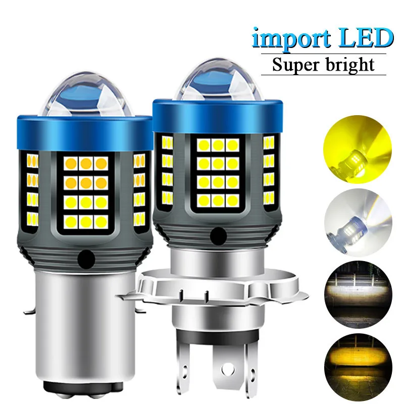 Motorcycle Headlights H4 BA20 H6 LED Bulbs Light CSP Lens 3030SMD 12V Hi/Lo Beam Dual Color Fog Lamp Motor Scooter Accessories
Motorcycle Headlights H4 BA20 H6 LED Bulbs Light CSP Lens 3030SMD 12V Hi/Lo Beam Dual Color Fog Lamp Motor Scooter Accessories