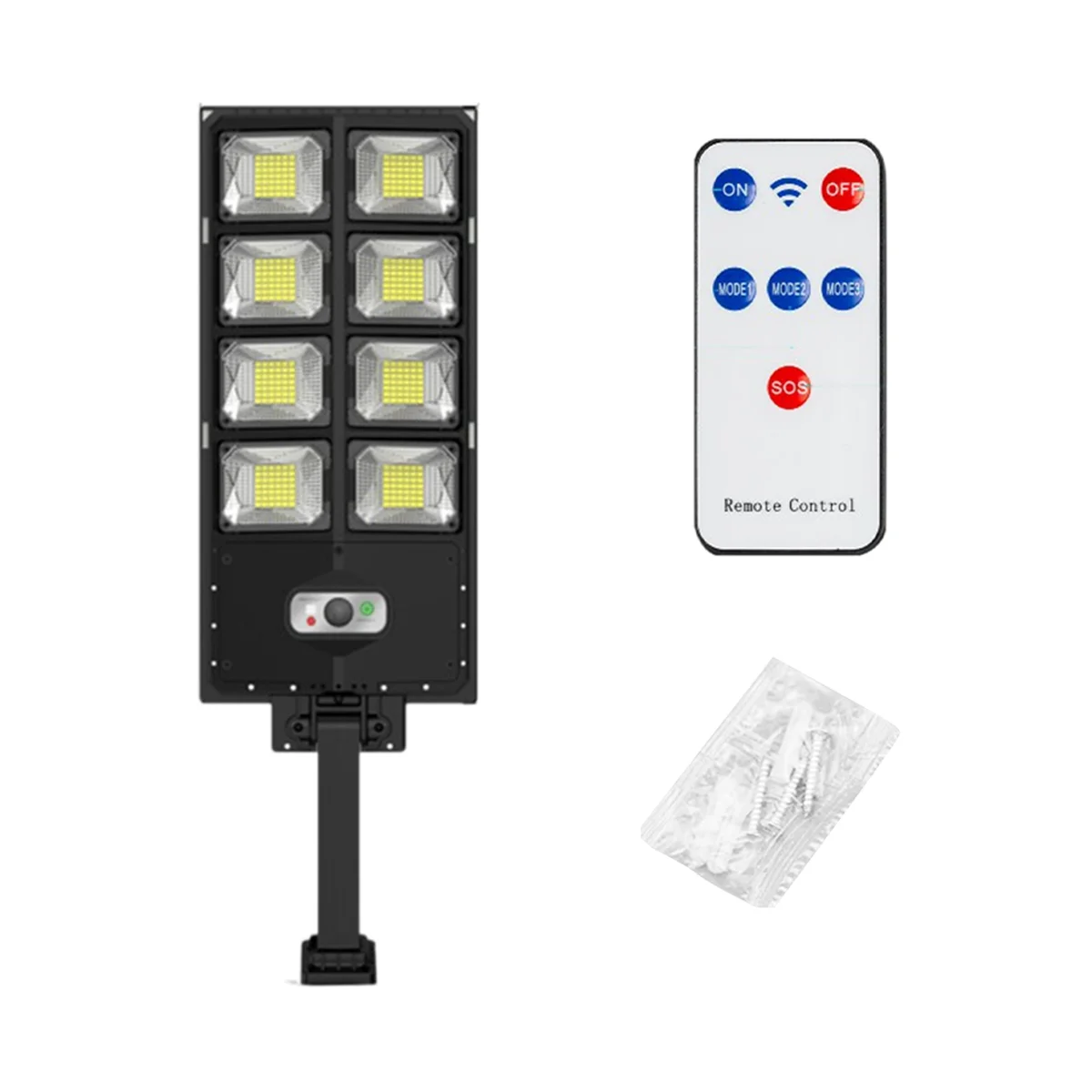 Солнечная уличная лампа с дистанционным управлением, внешний датчик человеческого света, водонепроницаемый Солнечный фонарь
Солнечная уличная лампа с дистанционным управлением, внешний датчик человеческого света, водонепроницаемый Солнечный фонарь