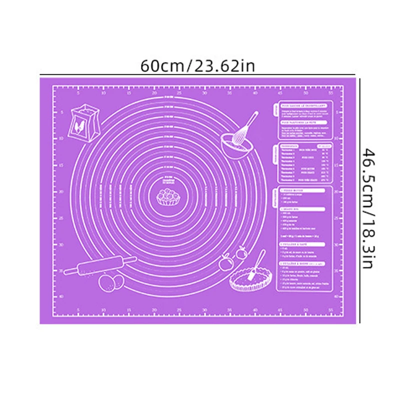 Силиконовый коврик для выпечки 60/40 см
Силиконовый коврик для выпечки 60/40 см