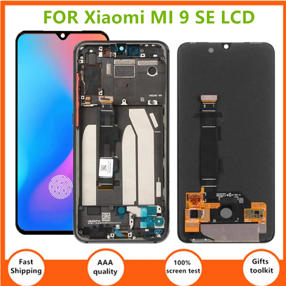 ЖК-дисплей AMOLED/TFT 5,97 дюйма для Xiaomi MI 9 SE, сенсорный экран с 10 точками отпечатков пальцев, ЖК-дисплей для Xiaomi Mi9 SE, M1903F2G
ЖК-дисплей AMOLED/TFT 5,97 дюйма для Xiaomi MI 9 SE, сенсорный экран с 10 точками отпечатков пальцев, ЖК-дисплей для Xiaomi Mi9 SE, M1903F2G