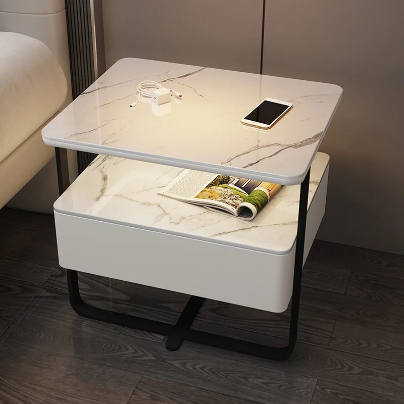 Small iron art extremely simple modern light luxury rock board solid wood wireless charging bedroom bedside table
Small iron art extremely simple modern light luxury rock board solid wood wireless charging bedroom bedside table