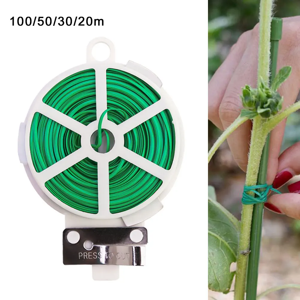 20/30/50/100M Roll Wire Ties Gardening Climbing Vines Fixed Ropes Flower Plant Support Strap Green Garden Cable Brackets Ties
20/30/50/100M Roll Wire Ties Gardening Climbing Vines Fixed Ropes Flower Plant Support Strap Green Garden Cable Brackets Ties