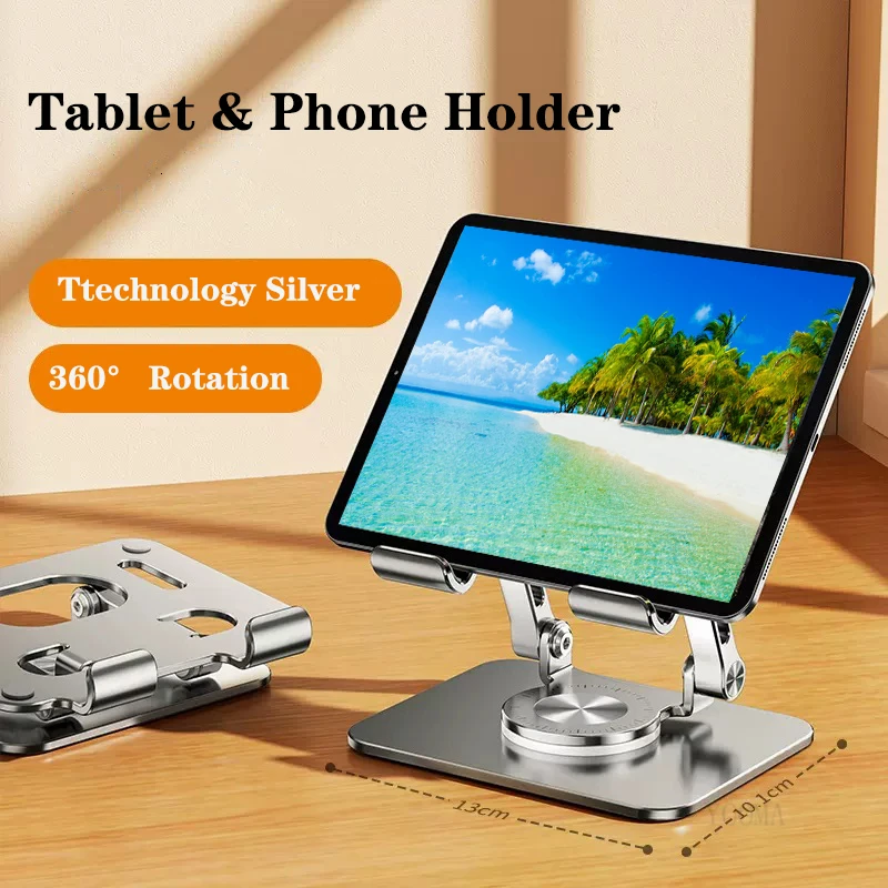 360 Degree Rotating Foldable Aluminum Alloy Phone Holder Stand Use For iPhone iPad Xiaomi Adjustable Desktop Tablet Holder Stand
360 Degree Rotating Foldable Aluminum Alloy Phone Holder Stand Use For iPhone iPad Xiaomi Adjustable Desktop Tablet Holder Stand