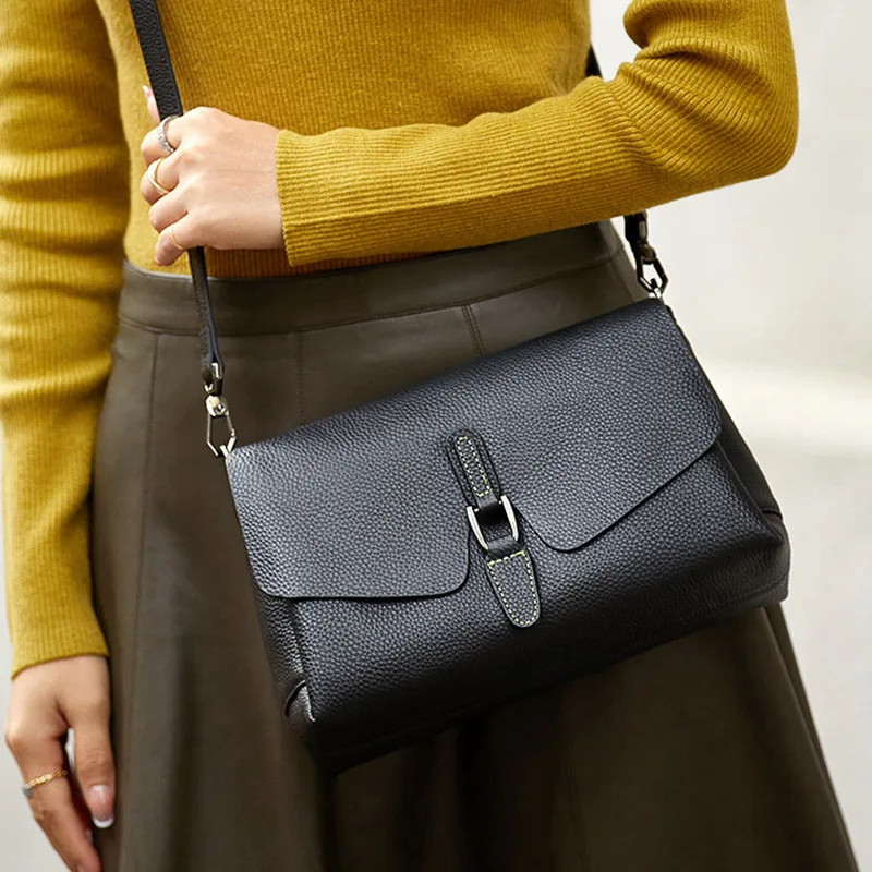 Women's Shoulder Bag Real Genuine Cow Leather Minimalism Design Soft Cross-body Bag Premium Quality
Women's Shoulder Bag Real Genuine Cow Leather Minimalism Design Soft Cross-body Bag Premium Quality
